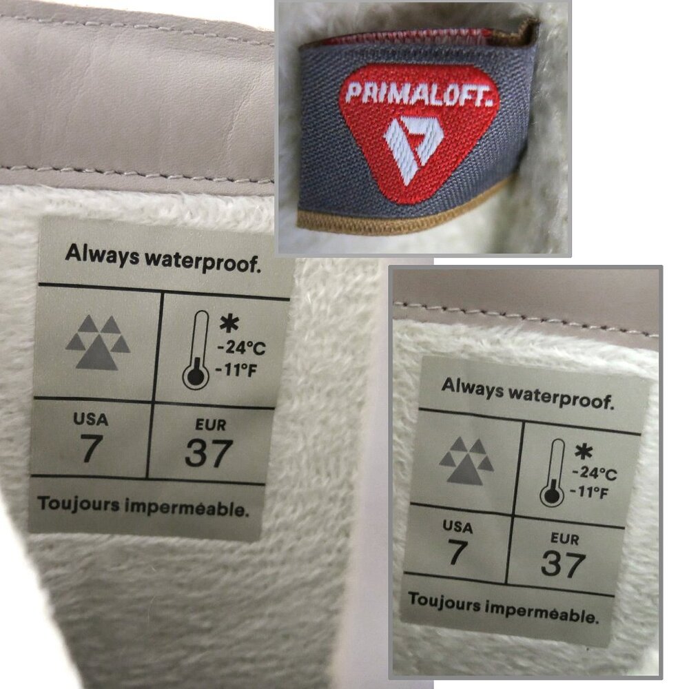 NWT in Box COUGAR Villa Cream Real Leather Waterproof PrimaLoft Boots - 7 - Picture 12 of 16